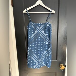Abercrombie & Fitch Navy and White Patterned Mini Dress